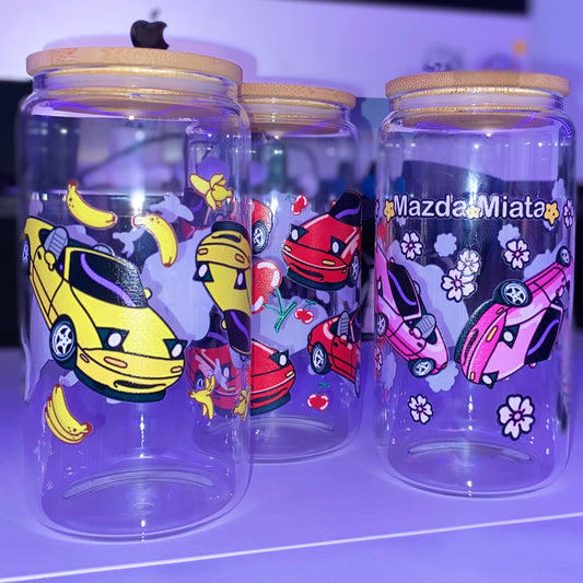 Pink Sakura Miata X Roadstar Roadsters 16 oz Cup