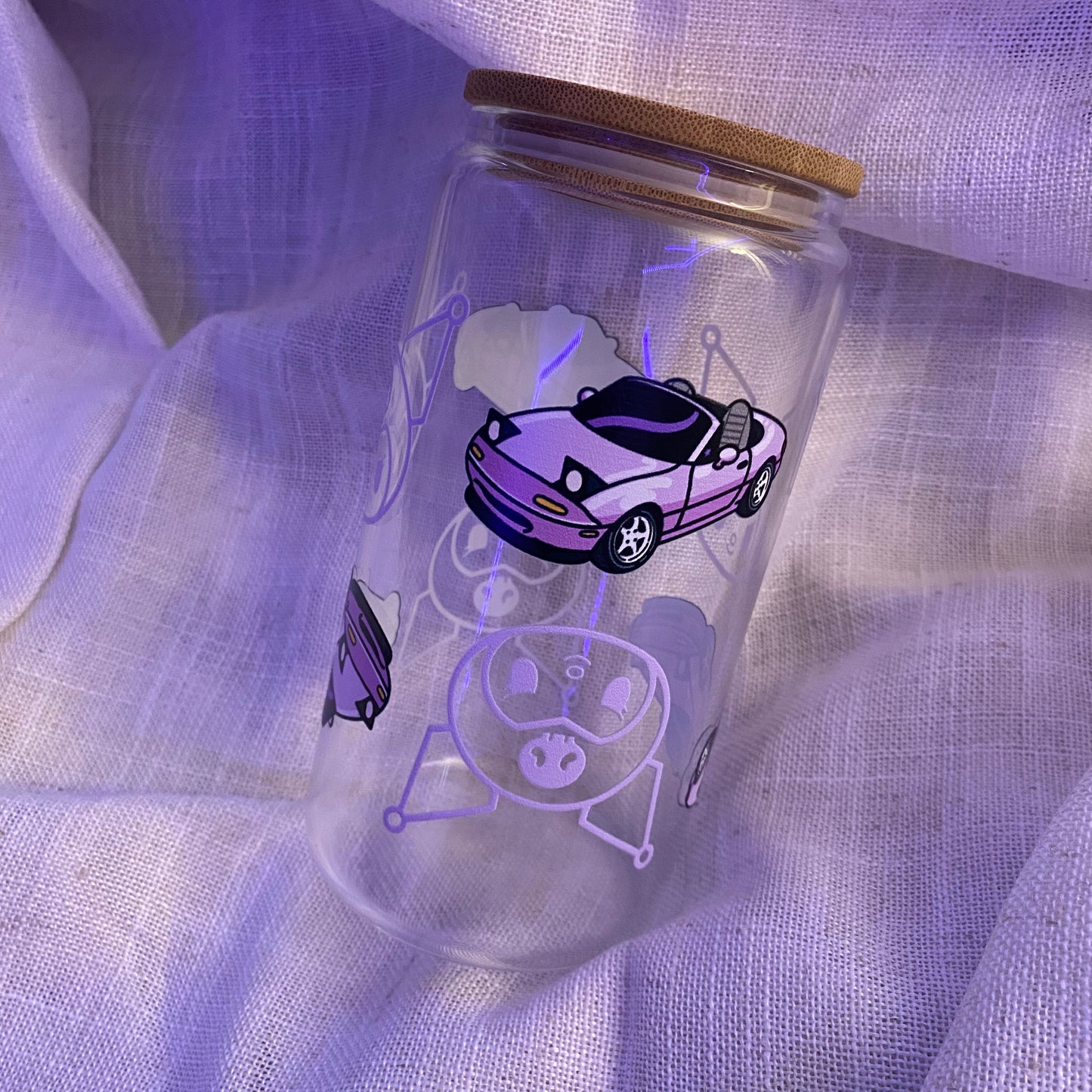 Kuromi X Miata Roadstar Roadsters 16 oz Cup