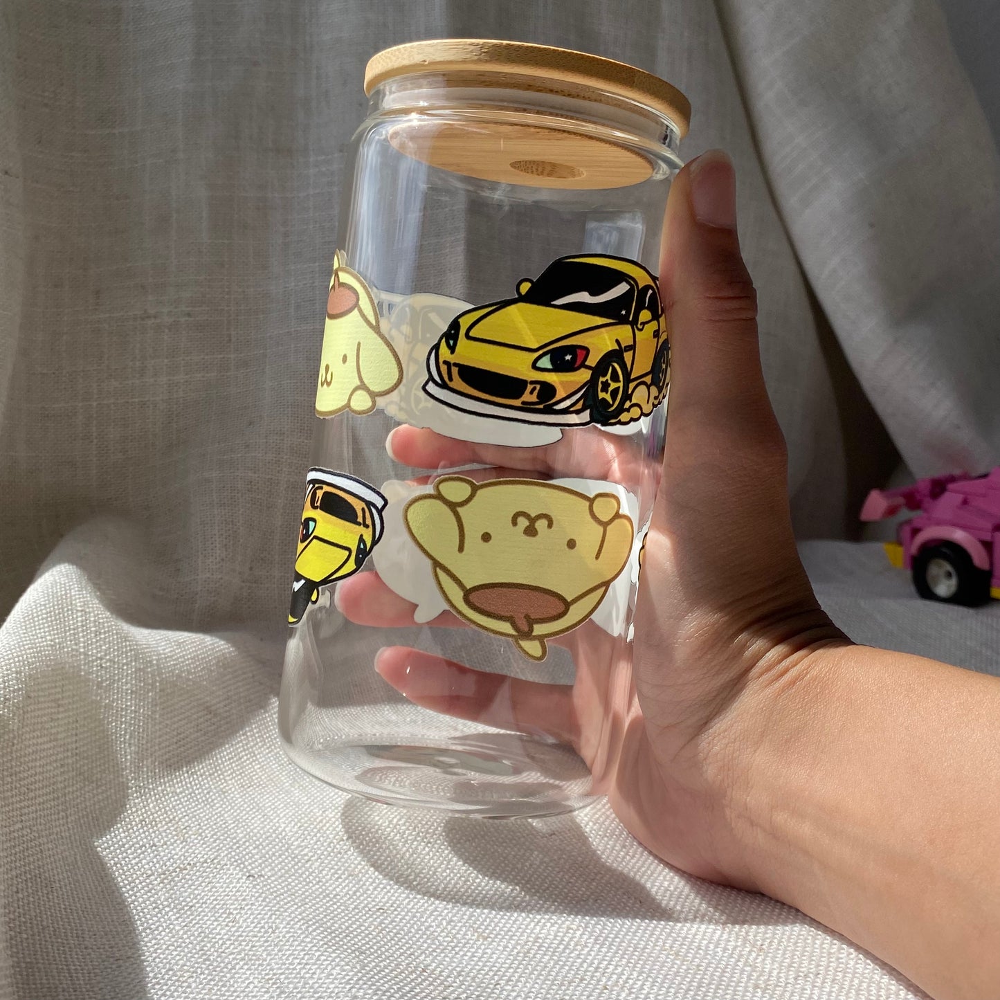 Pompompurin X Roadstar Roadsters 16 oz Cup