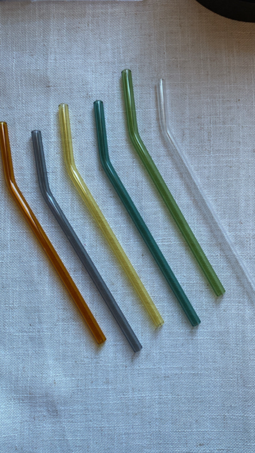 Colored Glass Straws