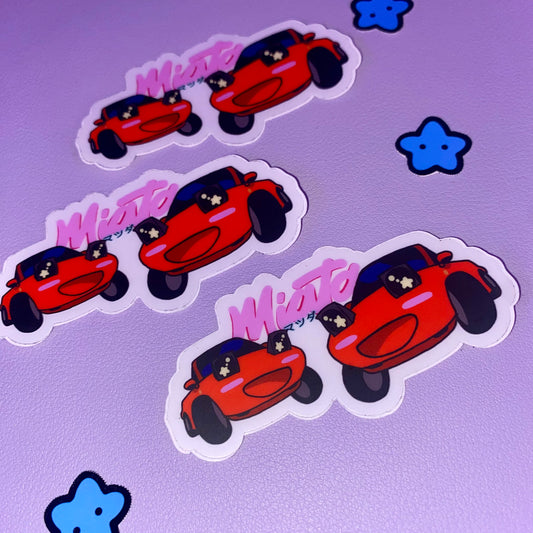 Double Trouble Miatas Sticker| ROADSTAR ROADSTERS