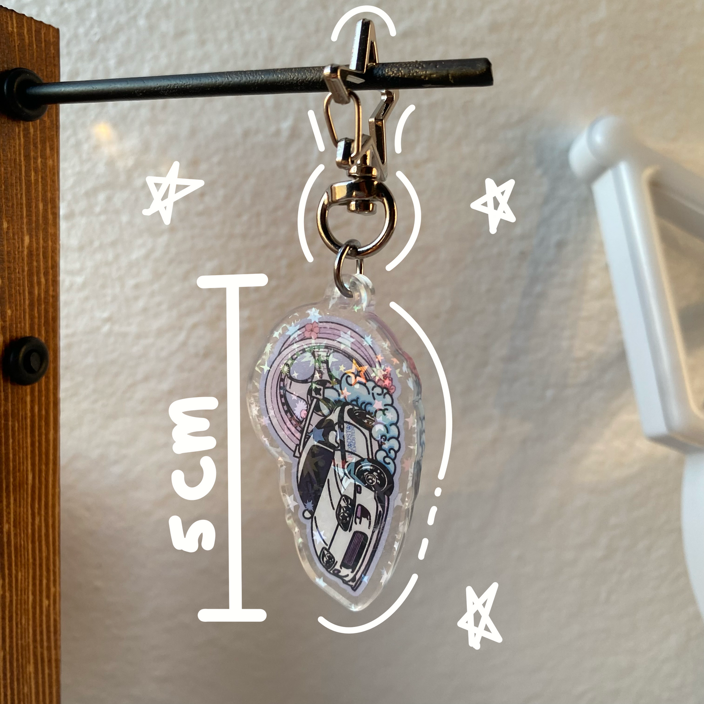 Holo Toyota Supra Keychain | ROADSTAR ROADSTERS