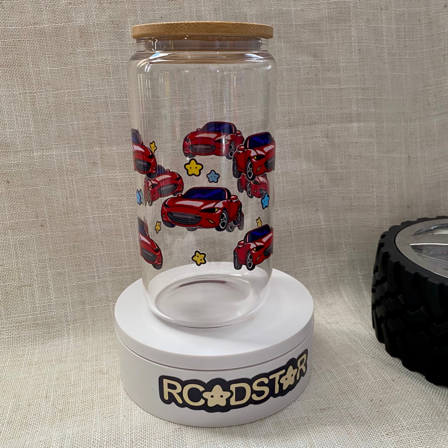 Red ND Miata Glass Cup – Kawaii Roadster Tumbler