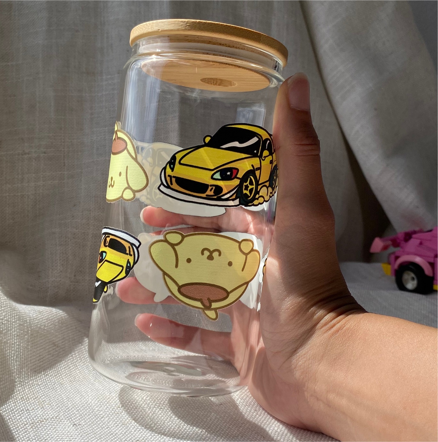 Pompompurin X Roadstar Roadsters 16 oz Cup