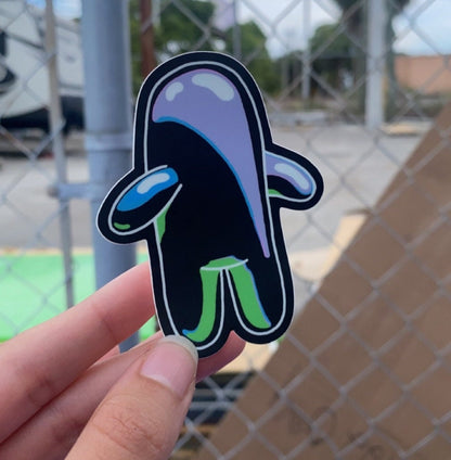 Bubble Buddy Sticker/Calcomanía – Transparent & Solid Black | ROADSTAR ROADSTERS
