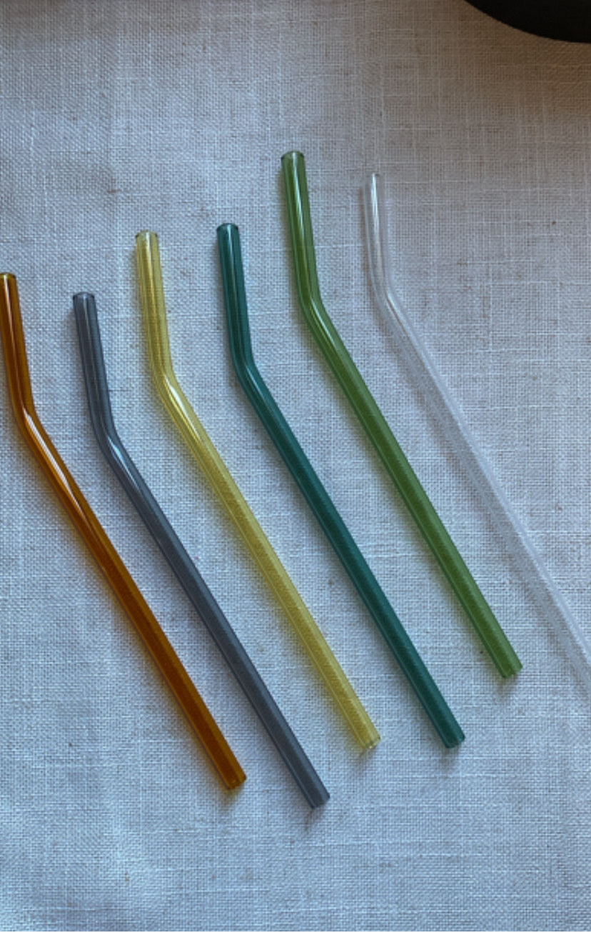 Colored Glass Straws
