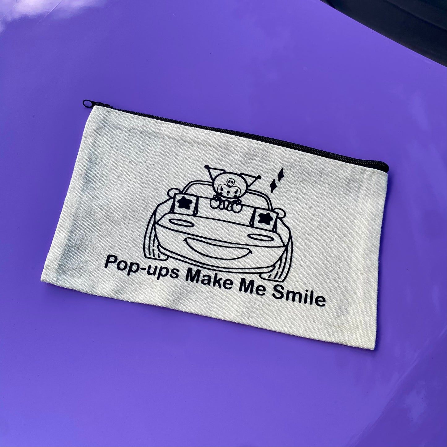 Pop-ups Make Me Smile Canvas Pouch – Roadstar Roadsters
