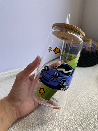 LUCKY MIATA x ROADSTAR ROADSTERS(16oz Glass Cup)