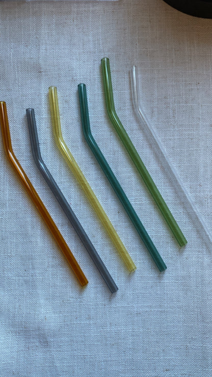 Colored Glass Straws