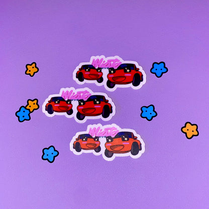 Double Trouble Miatas Sticker| ROADSTAR ROADSTERS