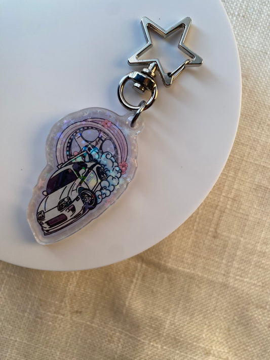 Holo Toyota Supra Keychain | ROADSTAR ROADSTERS