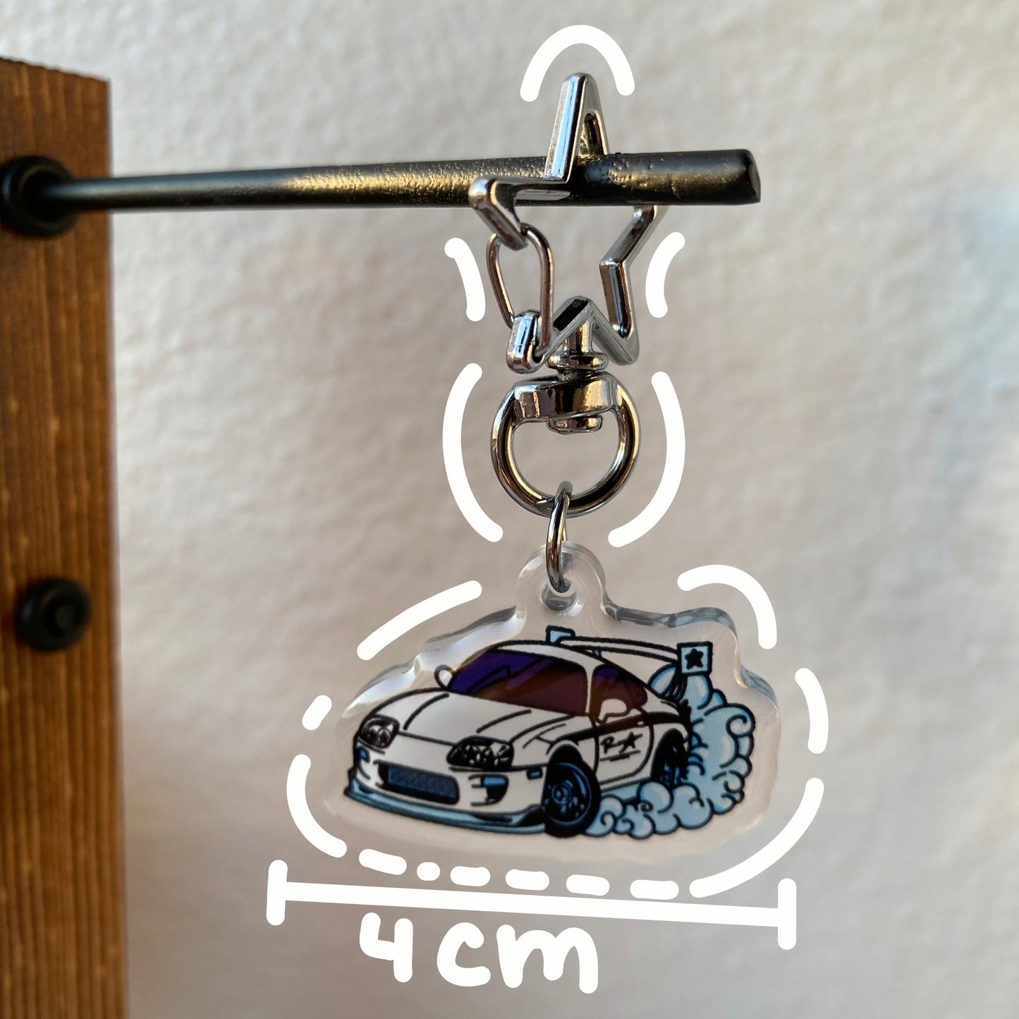 Epoxy Toyota Supra Keychain | ROADSTAR ROADSTERS