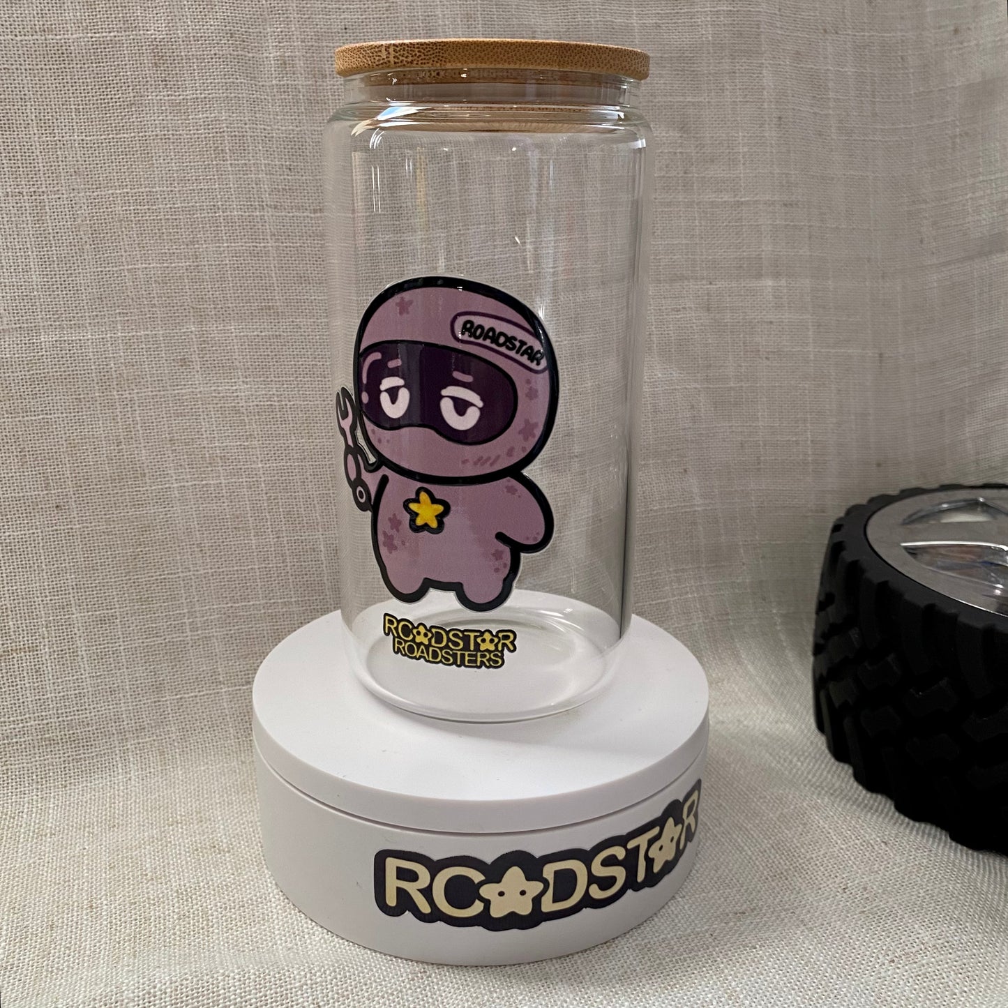 Garage Gremlin Glass Cup – 1 of 1 Original Roadstar Tumbler