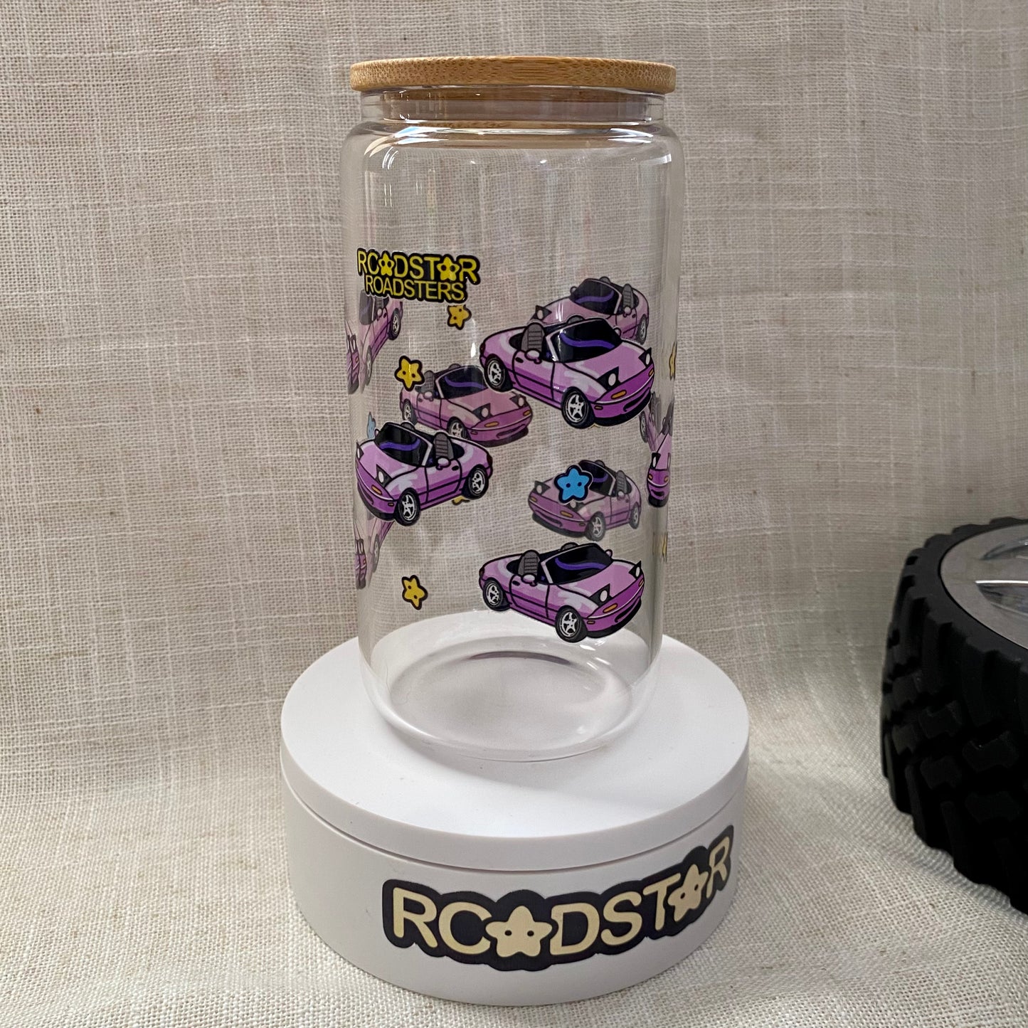 Purple NA Miata Glass Cup – Kawaii Roadster Tumbler