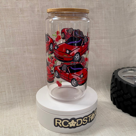 Cherry Miata Glass Cup v2 – Limited Restock