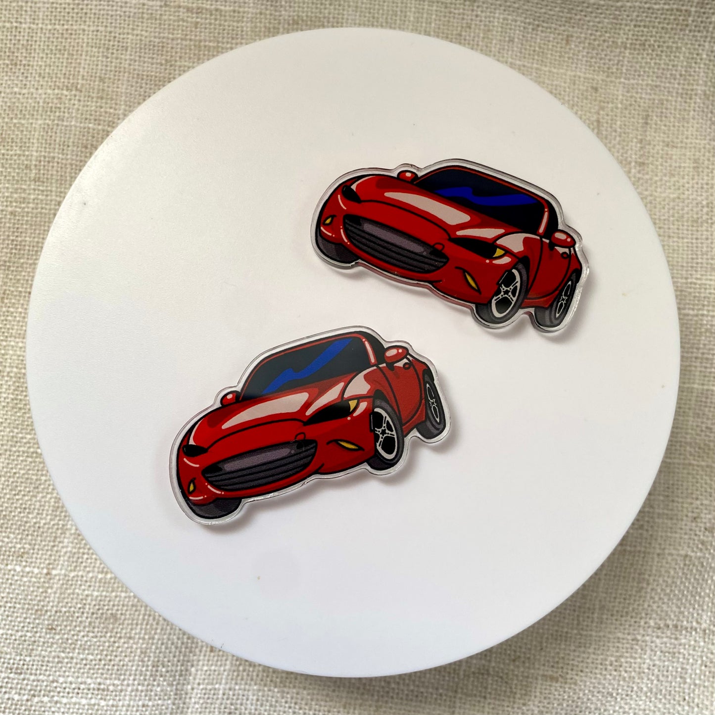 Red ND Miata Magnet – Kawaii Roadstar Mini Magnet
