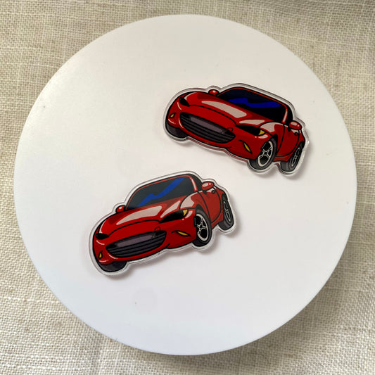 Red ND Miata Magnet – Kawaii Roadstar Mini Magnet