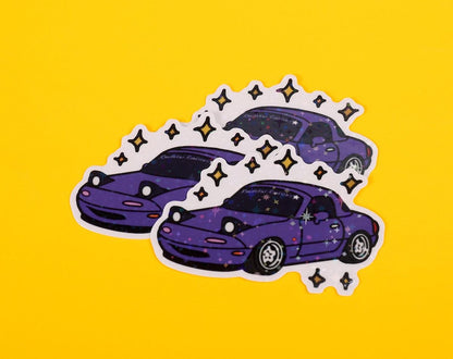 Clear Sparkly Miata Sticker | ROADSTAR ROADSTERS