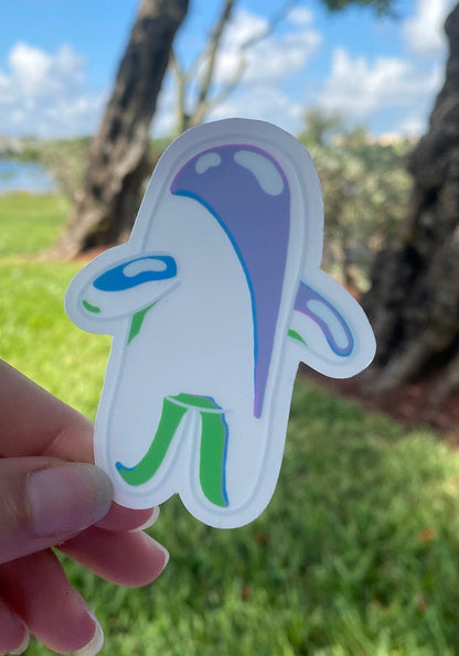 Bubble Buddy Sticker/Calcomanía – Transparent & Solid Black | ROADSTAR ROADSTERS