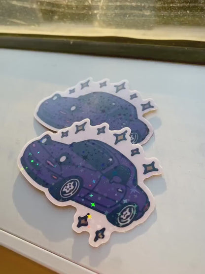 Clear Sparkly Miata Sticker | ROADSTAR ROADSTERS